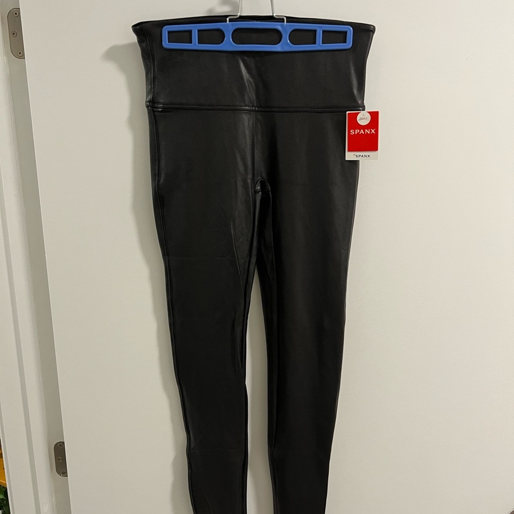 SPANX Faux Leather Leggings - Large Tall NWT